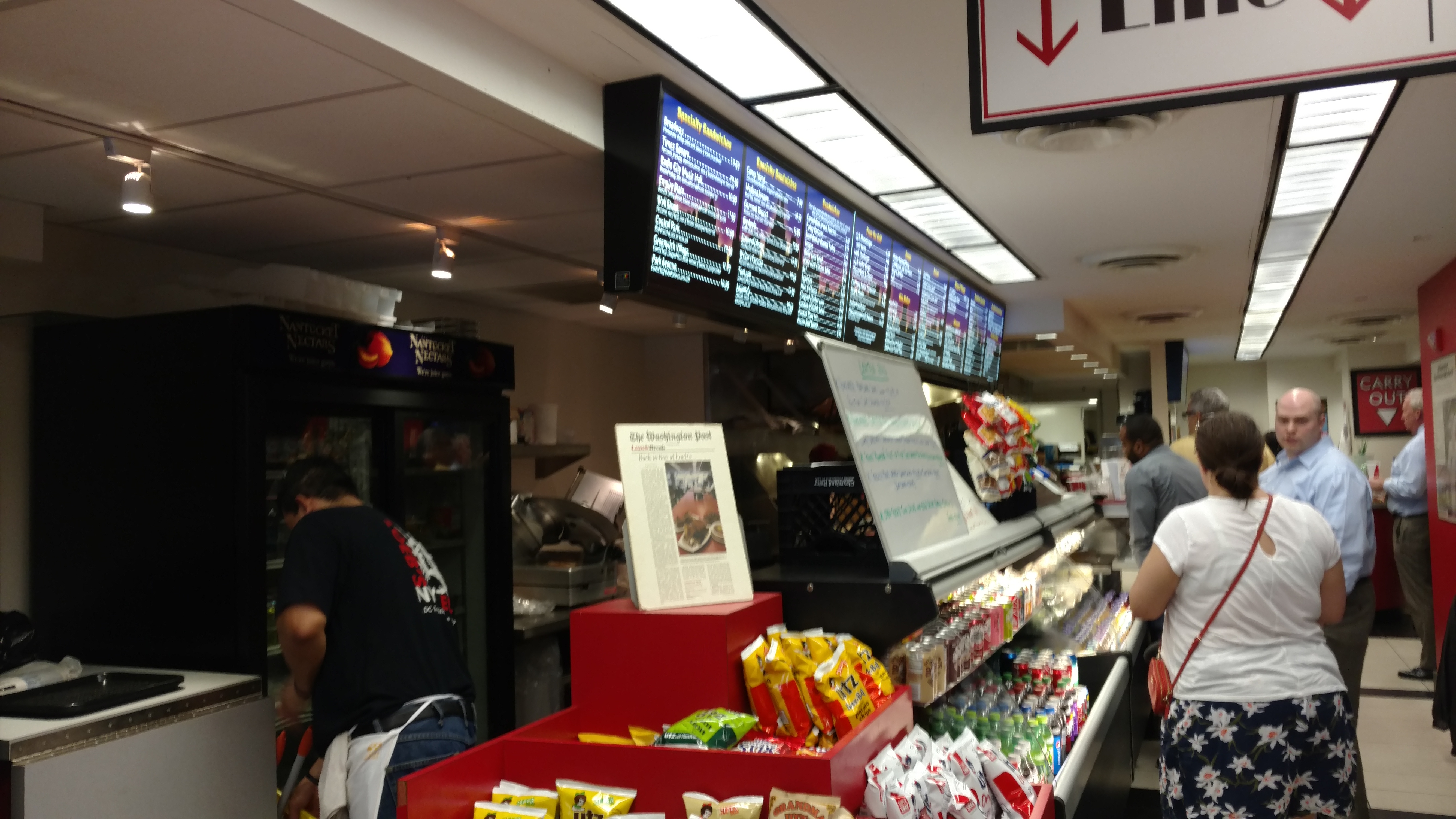 Deli and bakery counter department